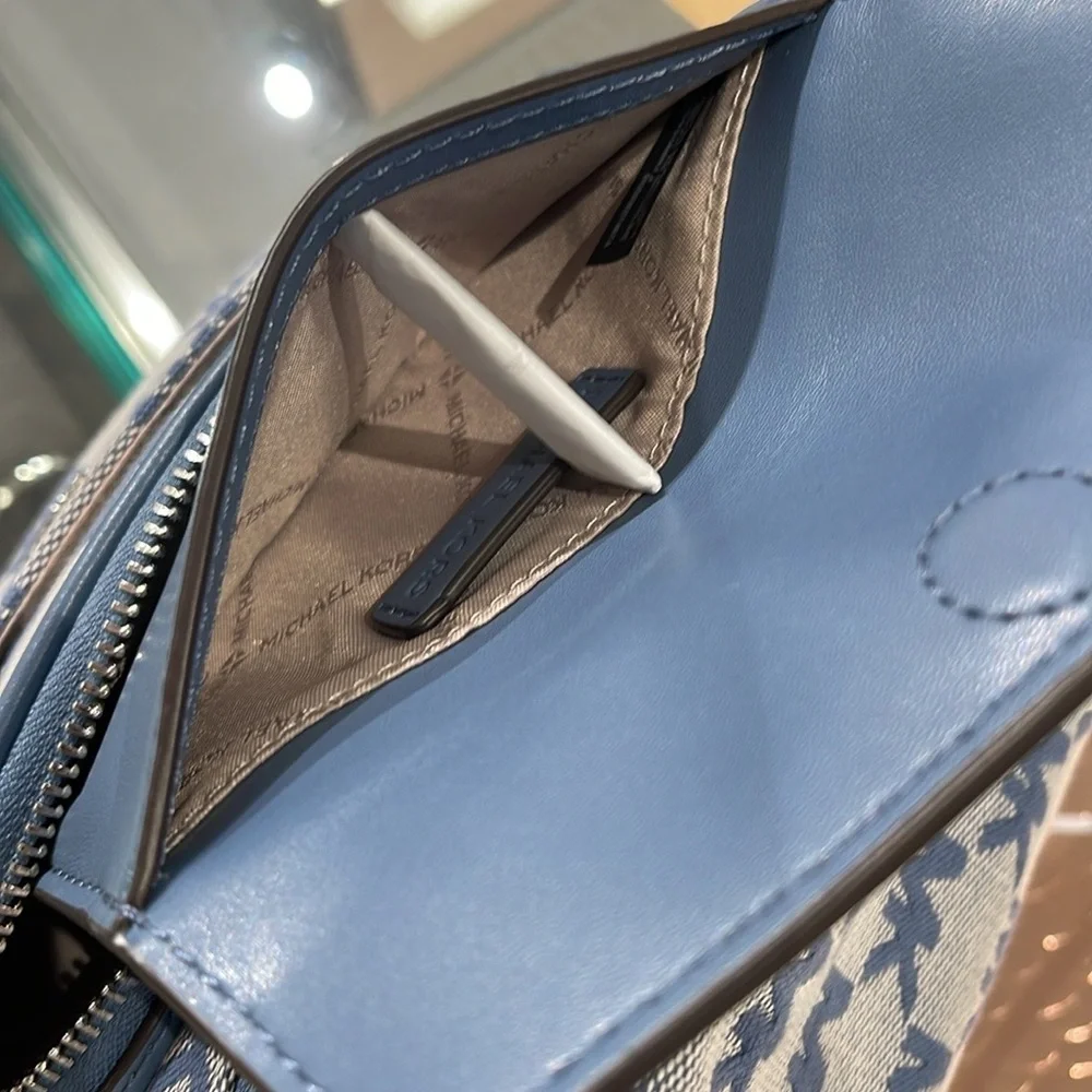 MICHAEL KORS Maisie Large Logo 2-in-1 Sling Waist Fanny Pack Crossbody  Denim